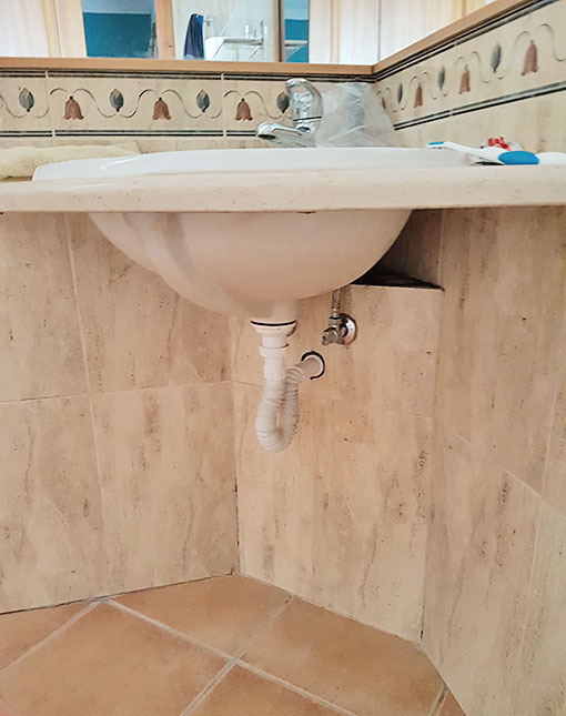 All Washbasins Have Ample Room Beneath Them
